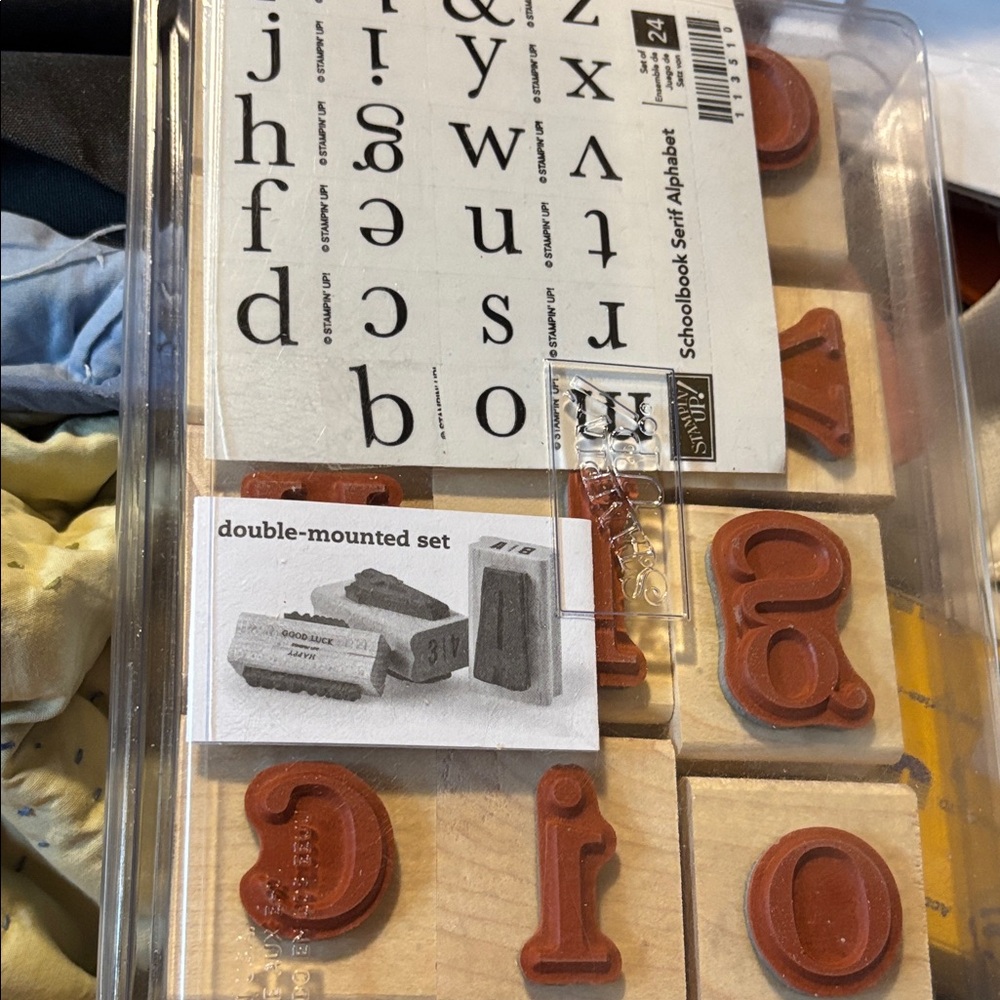 Stampin' Up! Schoolbook Serif Alphabet Stamp Set